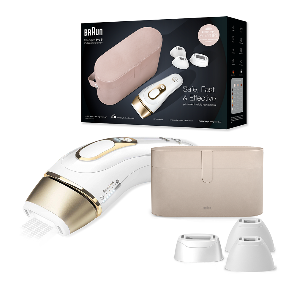 Epilator IPL Braun Silk-expert PRO 5 PL5347, SensoAdapt™, 400.000 Epilator IPL Braun Silk-expert PRO 5 PL5347, SensoAdapt™, 400.000
