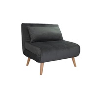 fotoliu extensibil lounge premium velvet dark grey 80 cm imagen 0_0_0