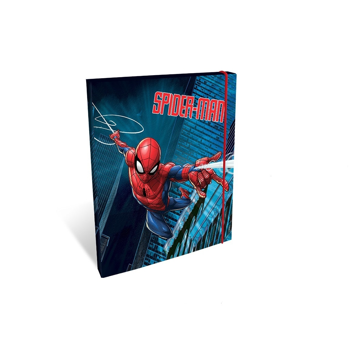 Dosar carton cu elastic Spiderman 25x34 cm Multicolor