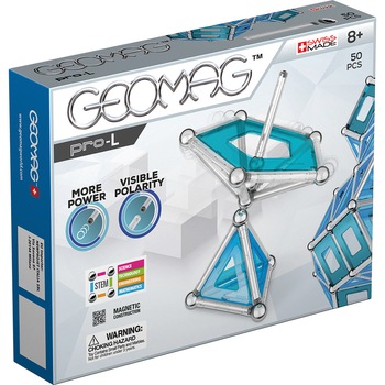 Set de constructie magnetic Geomag, PRO-L, 50 piese Set de constructie magnetic Geomag, PRO-L, 50 piese