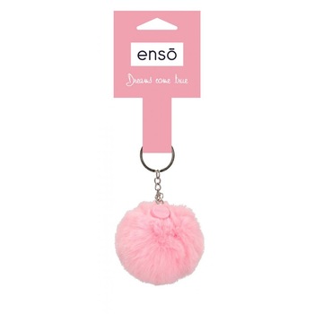 Breloc cu puf Enso Pink Breloc cu puf Enso Pink