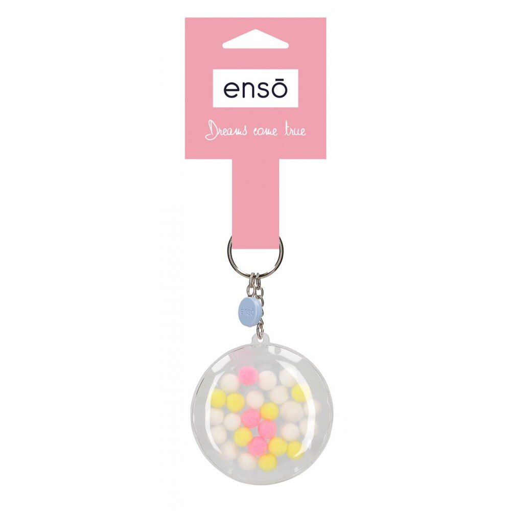 Breloc Enso Minipompons, multicolor