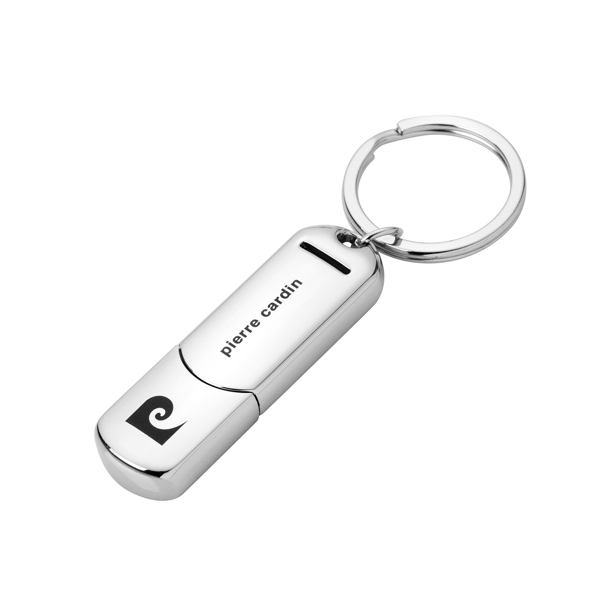 Breloc cu USB 8 GB, Pierre Cardin, argintiu