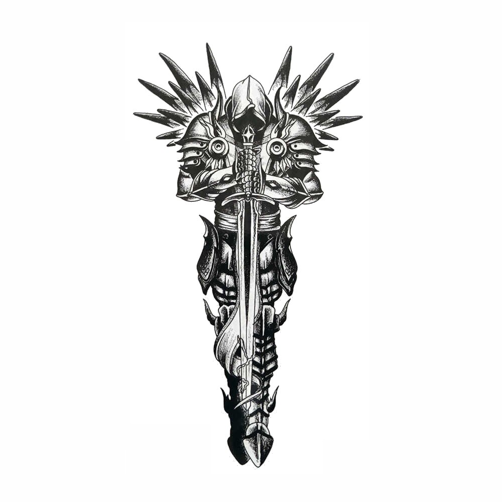 Tatuaj temporar Dreams of a Dark Warrior Waterproof 21x11.4 cm