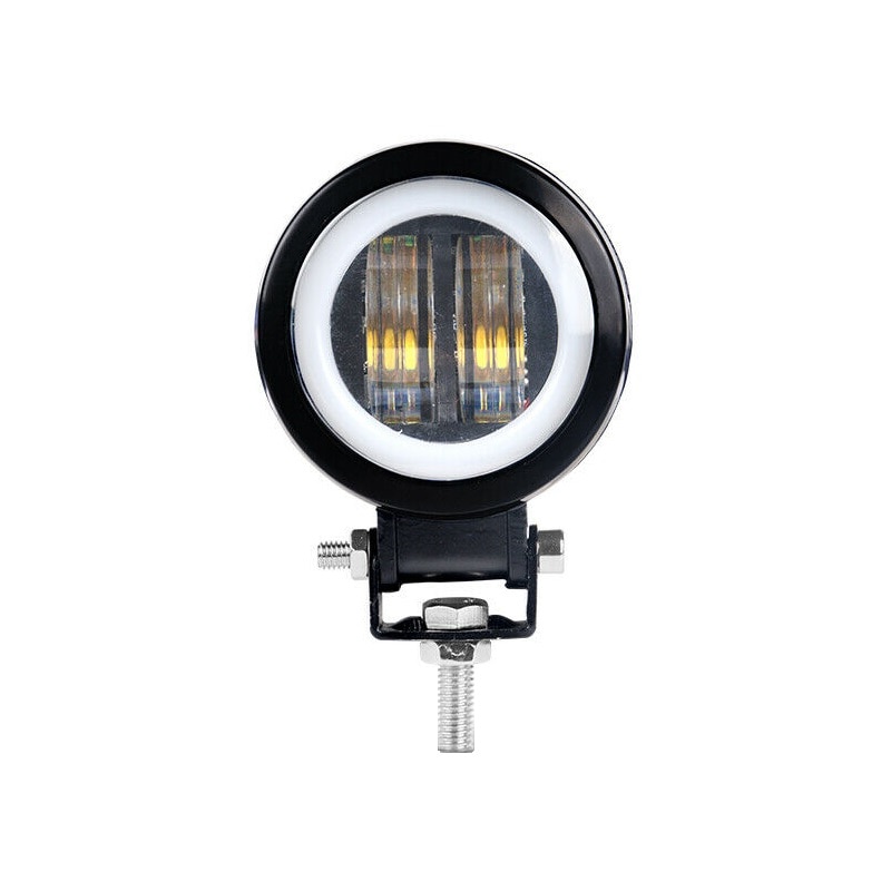 Proiectoar Flexzon, Led, 7D Optic, 20W, 12V-24V, 7.5cm, Rotund, pentru ATV, Jeep , Motor, Spot