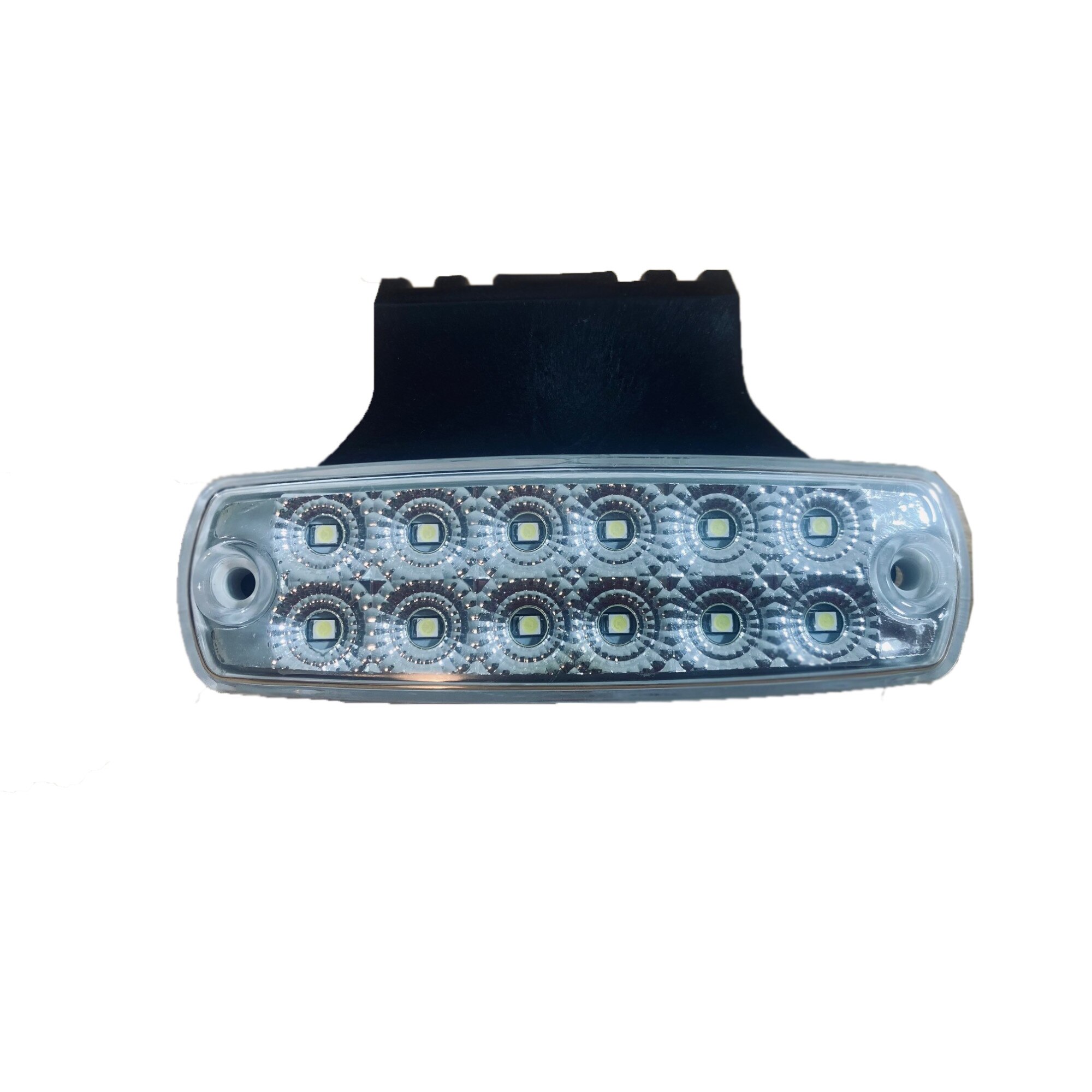 Lampa laterala cu suport 12 LED-uri 12V-24V alba