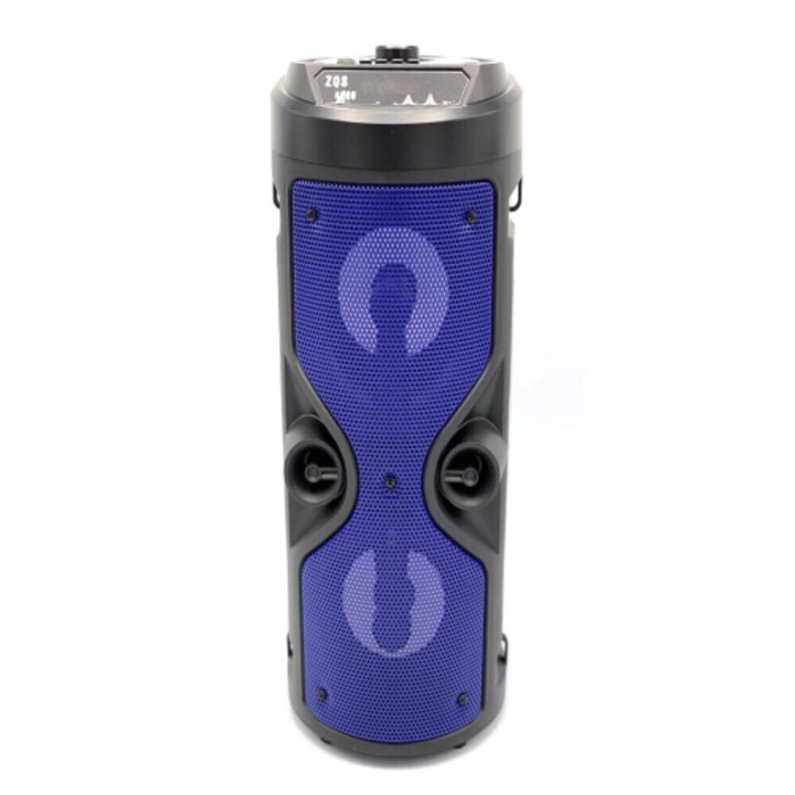 Boxa bluetooth troler cu telecomanda si curea transport, 12W, port USB/ FM Radio,ZQS 4209, negru