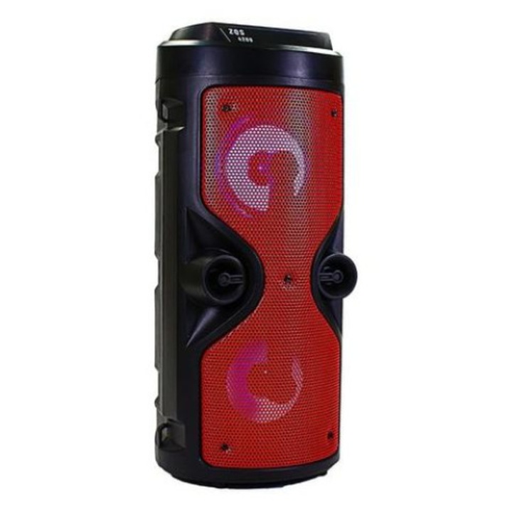 Блутут високоговорител Troller с дистанционно и презрамка за носене, 12W, USB порт/ FM радио, ZQS 4219, черен