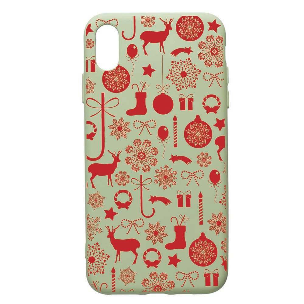 Husa de protectie Huawei Y6 2019, Christmas Pattern, silicon, cu interiorul din material textil, protectie camera, Beryl, PGR7