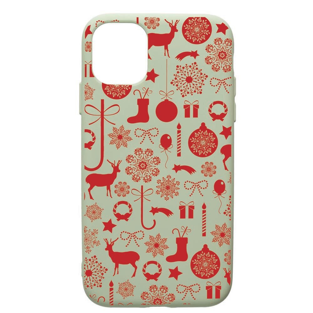 Husa de protectie Apple iPhone 11 Pro, Christmas Pattern, silicon, cu interiorul din material textil, protectie camera, Beryl, PGR7
