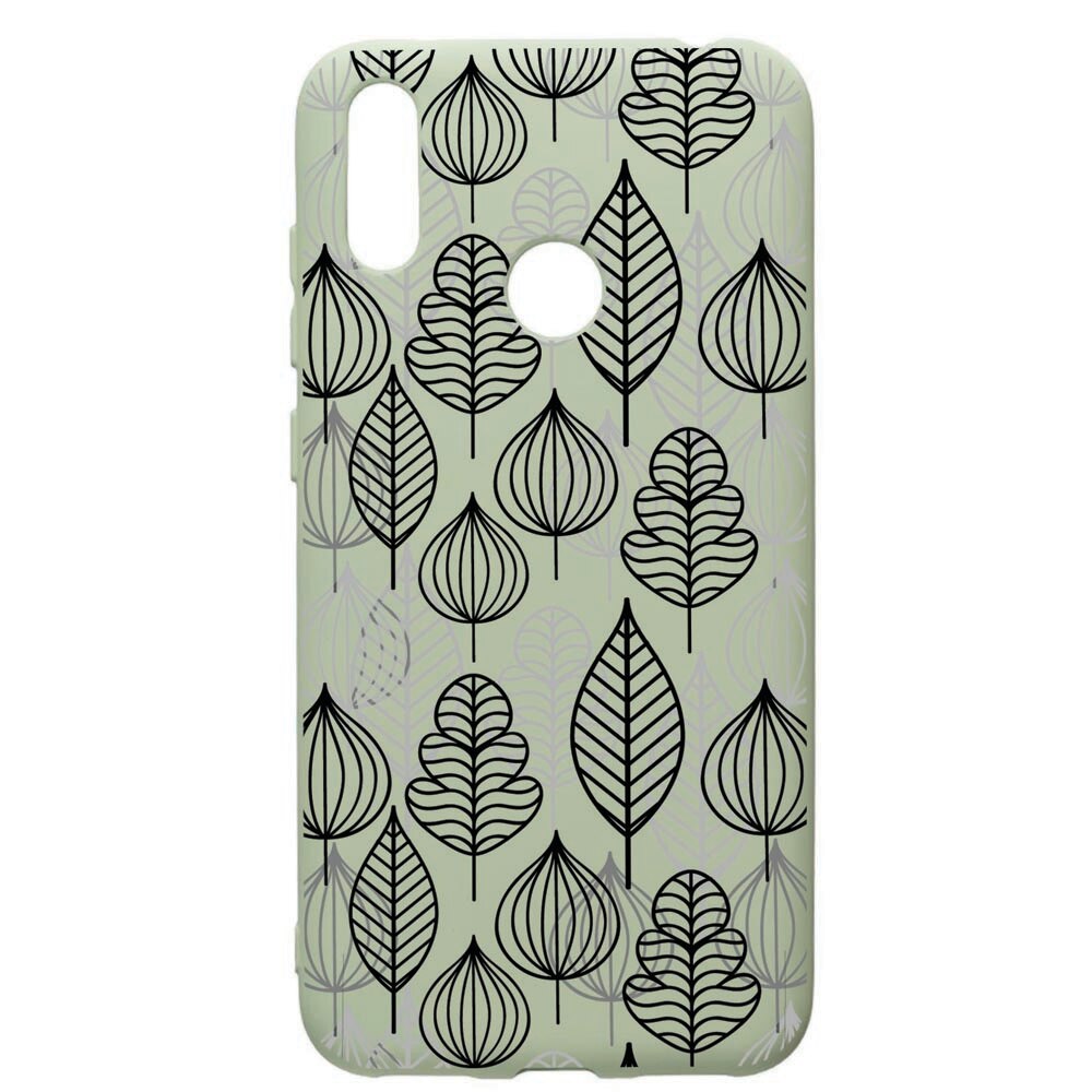 Husa de protectie Huawei Y7 2019, Autumn, silicon, cu interiorul din material textil, protectie camera, Beryl, PGR10