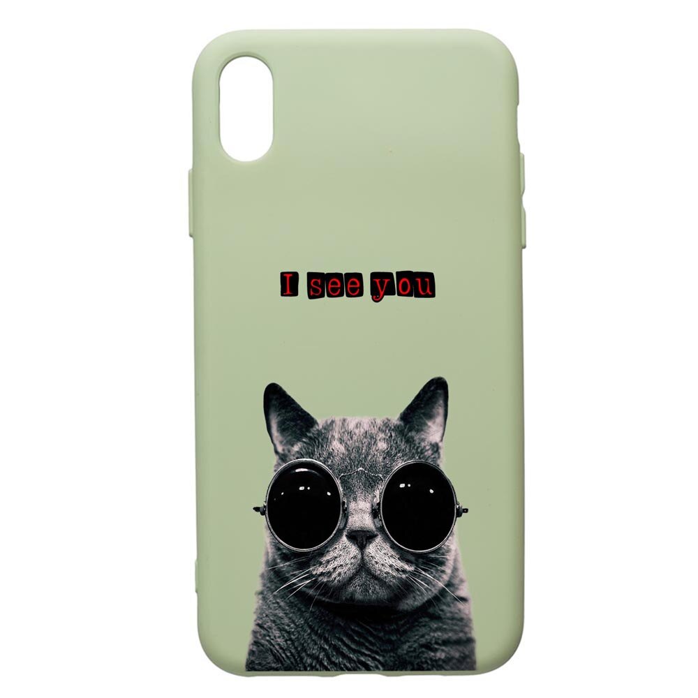 Husa de protectie Huawei Y6 2019, I See You, silicon, cu interiorul din material textil, protectie camera, Beryl, PGR9