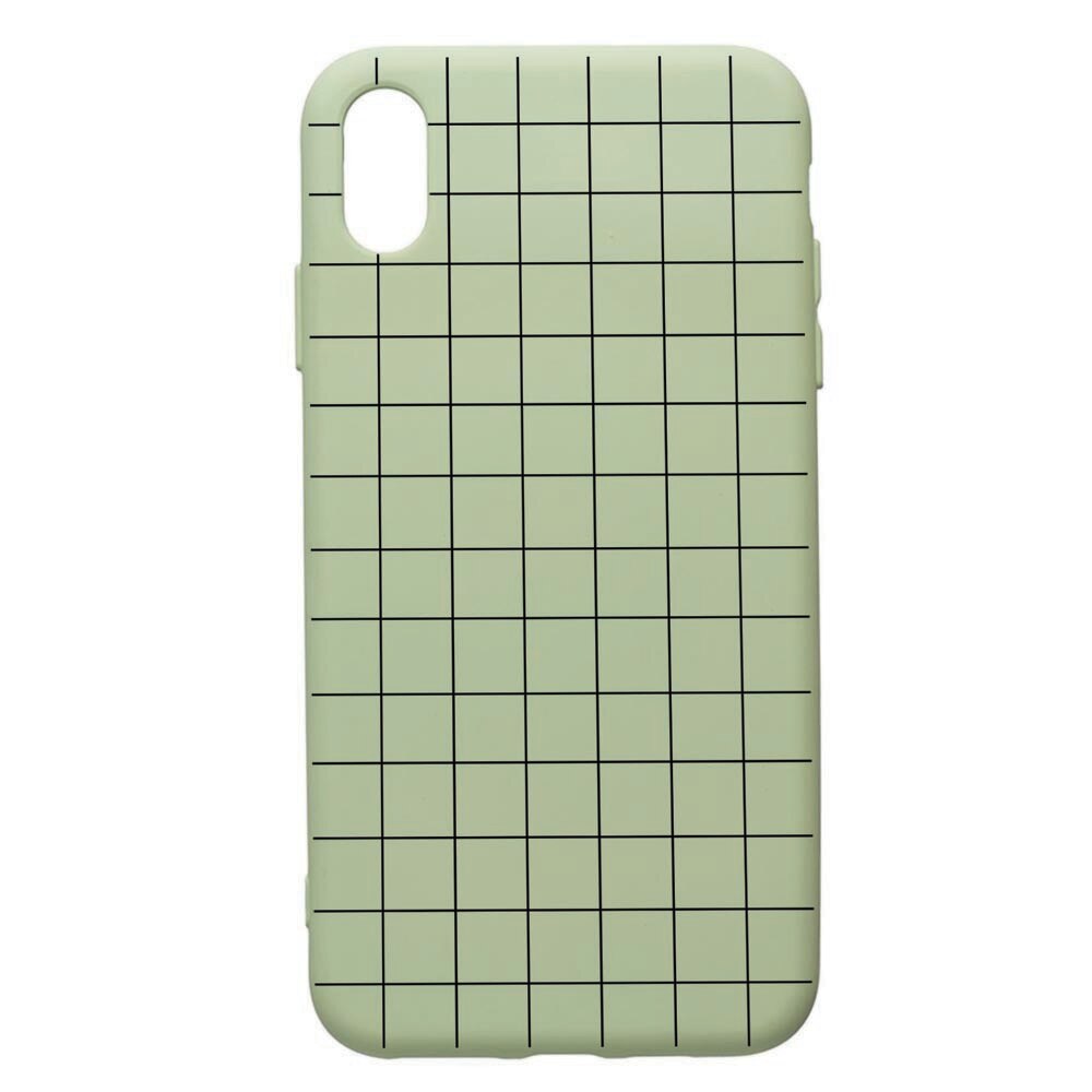 Husa de protectie Huawei Y6 2019, Grid, silicon, cu interiorul din material textil, protectie camera, Beryl, PGR15