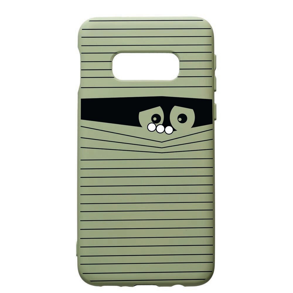 Husa de protectie Samsung Galaxy S10, Look Back, silicon, cu interiorul din material textil, protectie camera, Beryl, PGR38