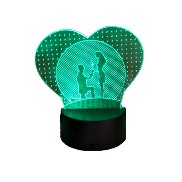 Lampa cu LED tip 3D Cerere in casatorie