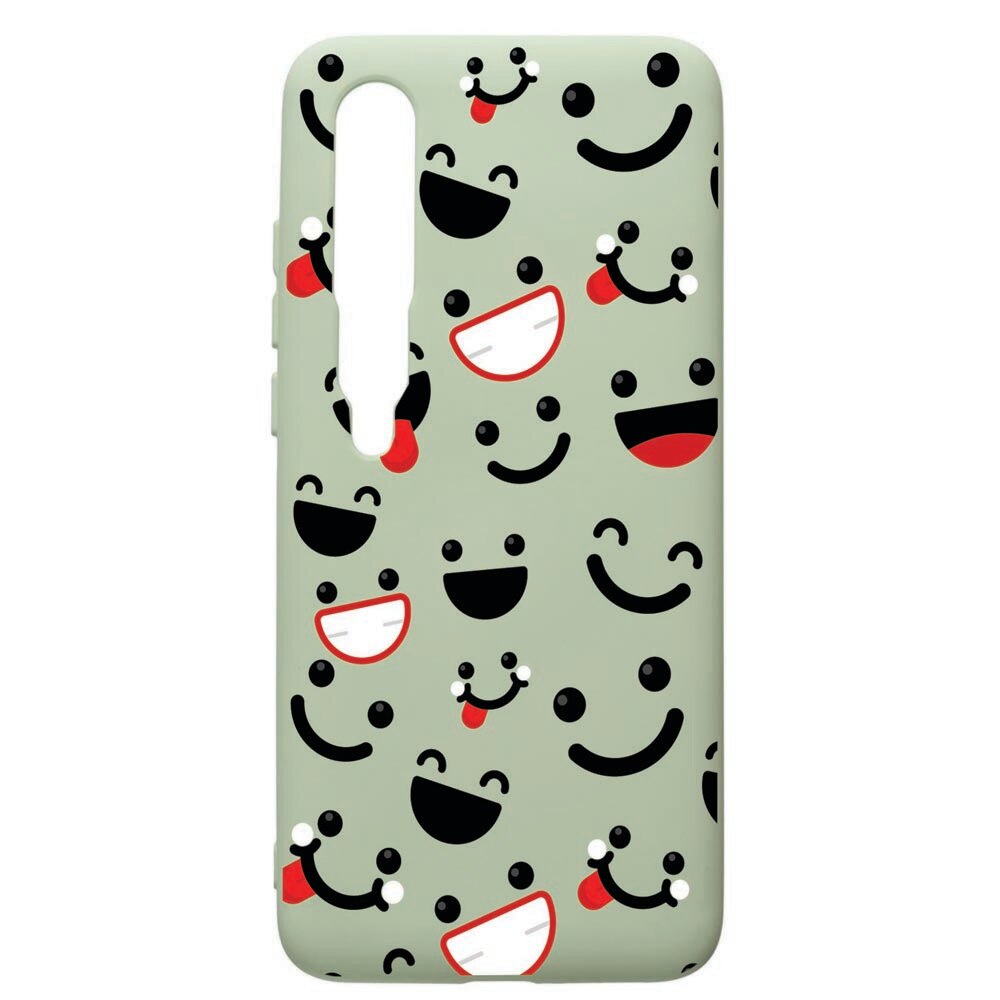 Husa de protectie Xiaomi Mi 10 / Mi 10 Pro, Emotions, silicon, cu interiorul din material textil, protectie camera, Beryl, PGR32