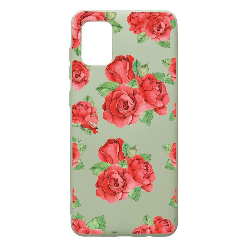 Husa de protectie Samsung Galaxy A71, Rose, silicon, cu interiorul din material textil, protectie camera, Beryl, PGR97