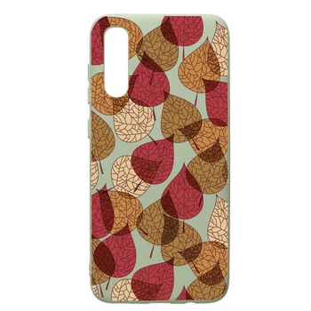 Husa de protectie Samsung Galaxy A70, Feathers, silicon, cu interiorul din material textil, protectie camera, Beryl, PGR98 Husa de protectie Samsung Galaxy A70, Feathers, silicon, cu interiorul din material textil, protectie camera, Beryl, PGR98