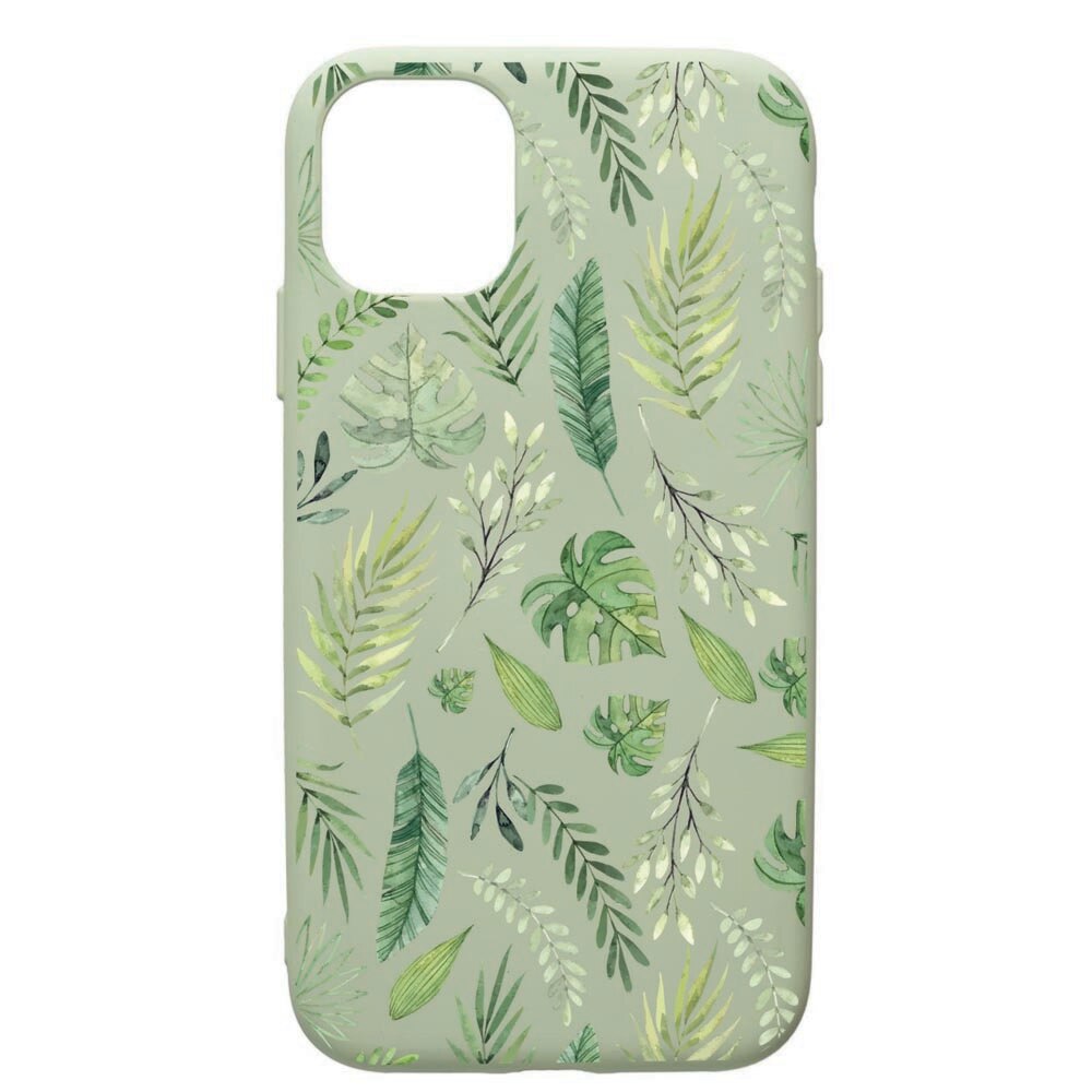 Husa de protectie Apple iPhone 12 Pro, Feathers, silicon, cu interiorul din material textil, protectie camera, Beryl, PGR77