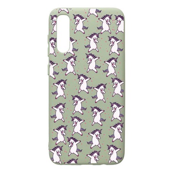 Husa de protectie Samsung Galaxy A70, Unicorn, silicon, cu interiorul din material textil, protectie camera, Beryl, PGR73 Husa de protectie Samsung Galaxy A70, Unicorn, silicon, cu interiorul din material textil, protectie camera, Beryl, PGR73