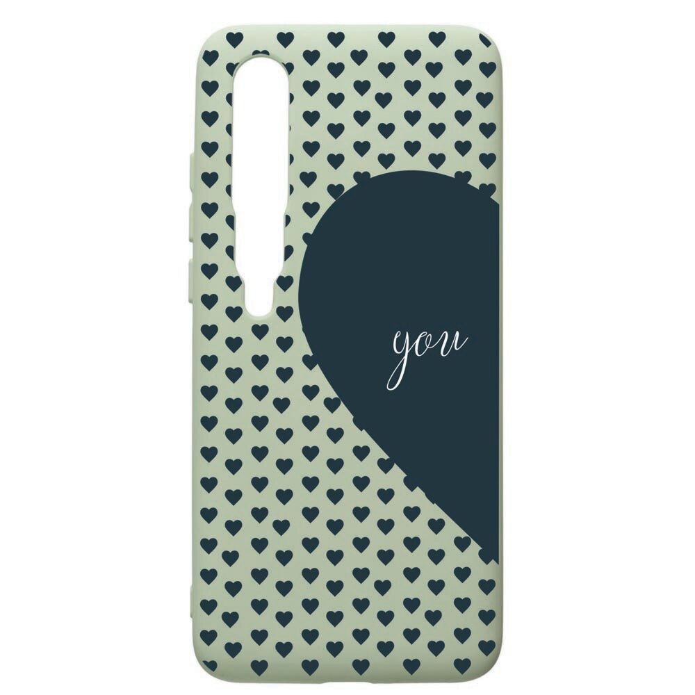 Husa de protectie Xiaomi Mi 10 / Mi 10 Pro, Love You, silicon, cu interiorul din material textil, protectie camera, Beryl, PGR101