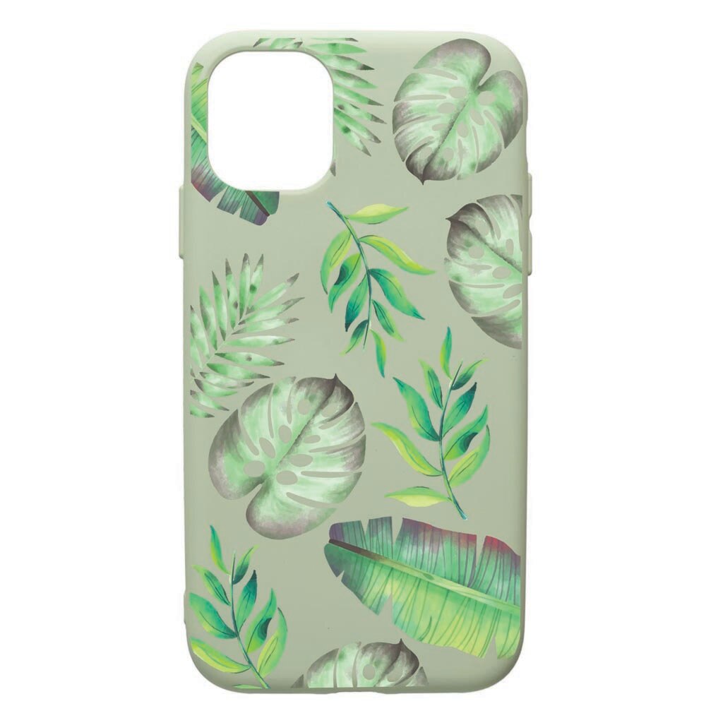 Husa de protectie Apple iPhone 11 Pro, Tropical, silicon, cu interiorul din material textil, protectie camera, Beryl, PGR150