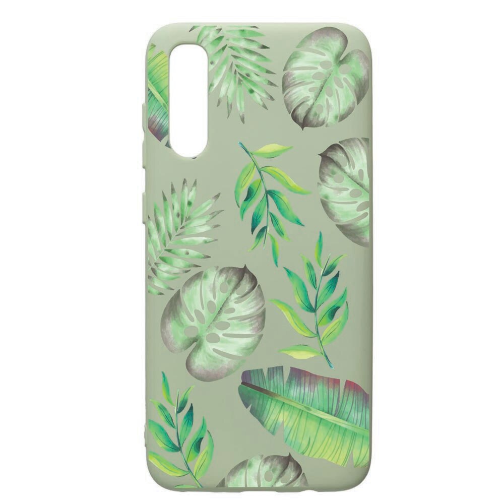 Husa de protectie Samsung Galaxy A70, Tropical, silicon, cu interiorul din material textil, protectie camera, Beryl, PGR150