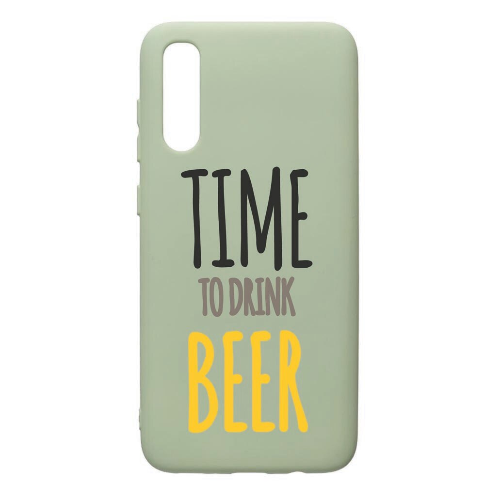 Husa de protectie Samsung Galaxy A70, Beer, silicon, cu interiorul din material textil, protectie camera, Beryl, PGR157