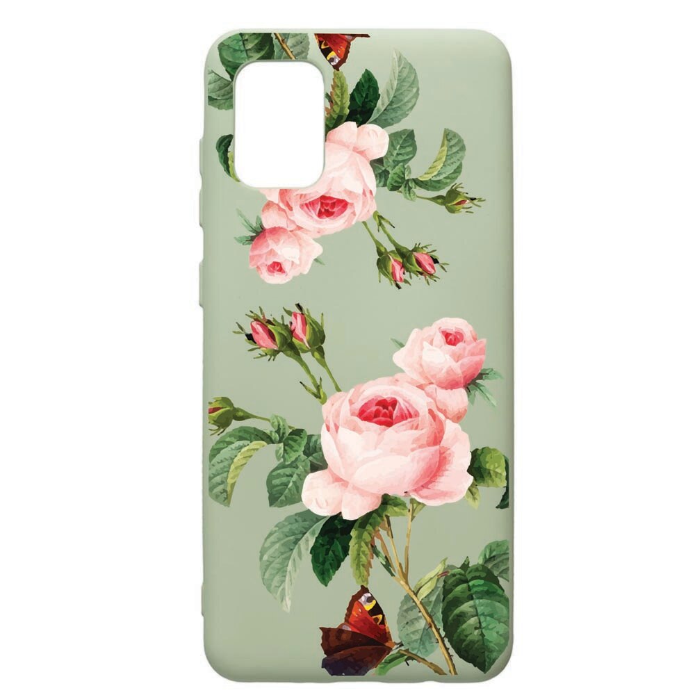 Husa de protectie Samsung Galaxy A71, Rose, silicon, cu interiorul din material textil, protectie camera, Beryl, PGR172