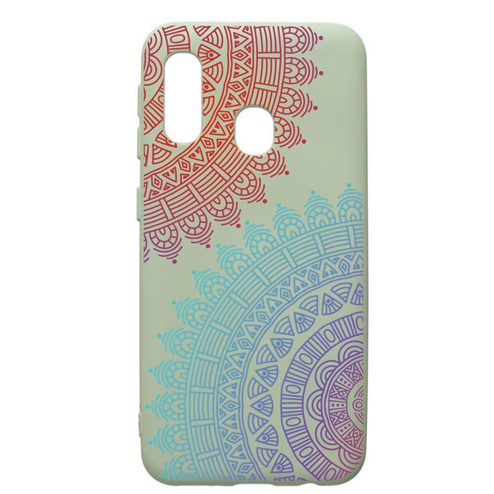 Husa de protectie Samsung Galaxy A20e, Lace, silicon, cu interiorul din material textil, protectie camera, Beryl, PGR176