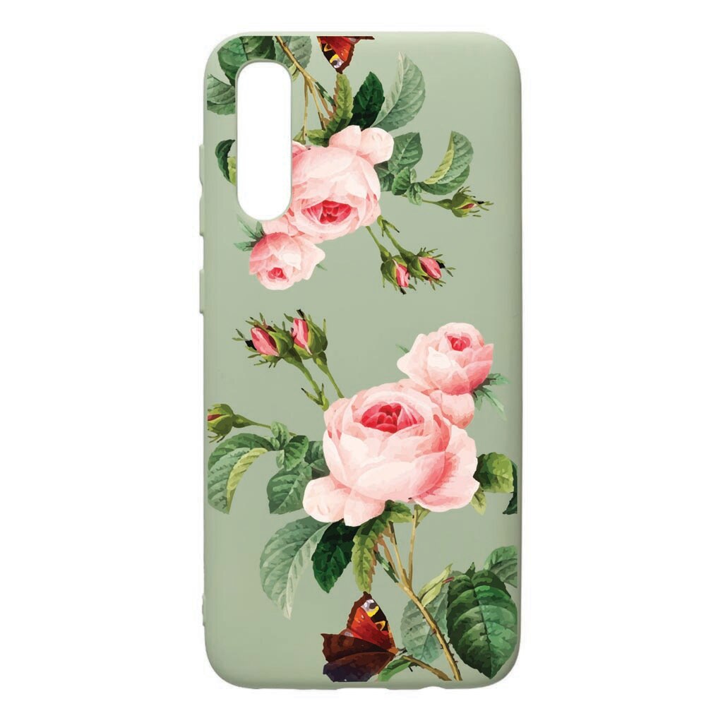 Husa de protectie Samsung Galaxy A70, Rose, silicon, cu interiorul din material textil, protectie camera, Beryl, PGR172