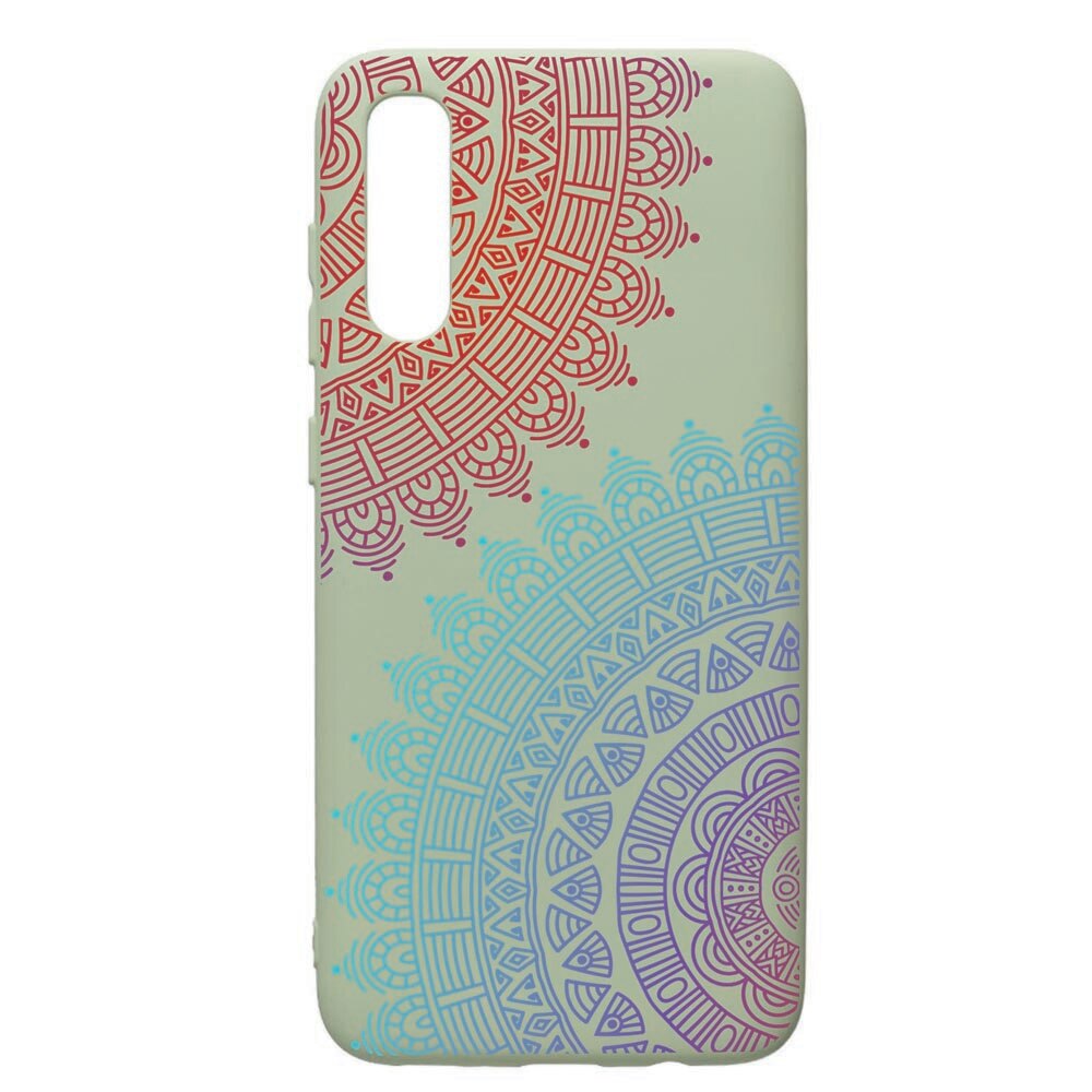 Husa de protectie Samsung Galaxy A70, Lace, silicon, cu interiorul din material textil, protectie camera, Beryl, PGR176