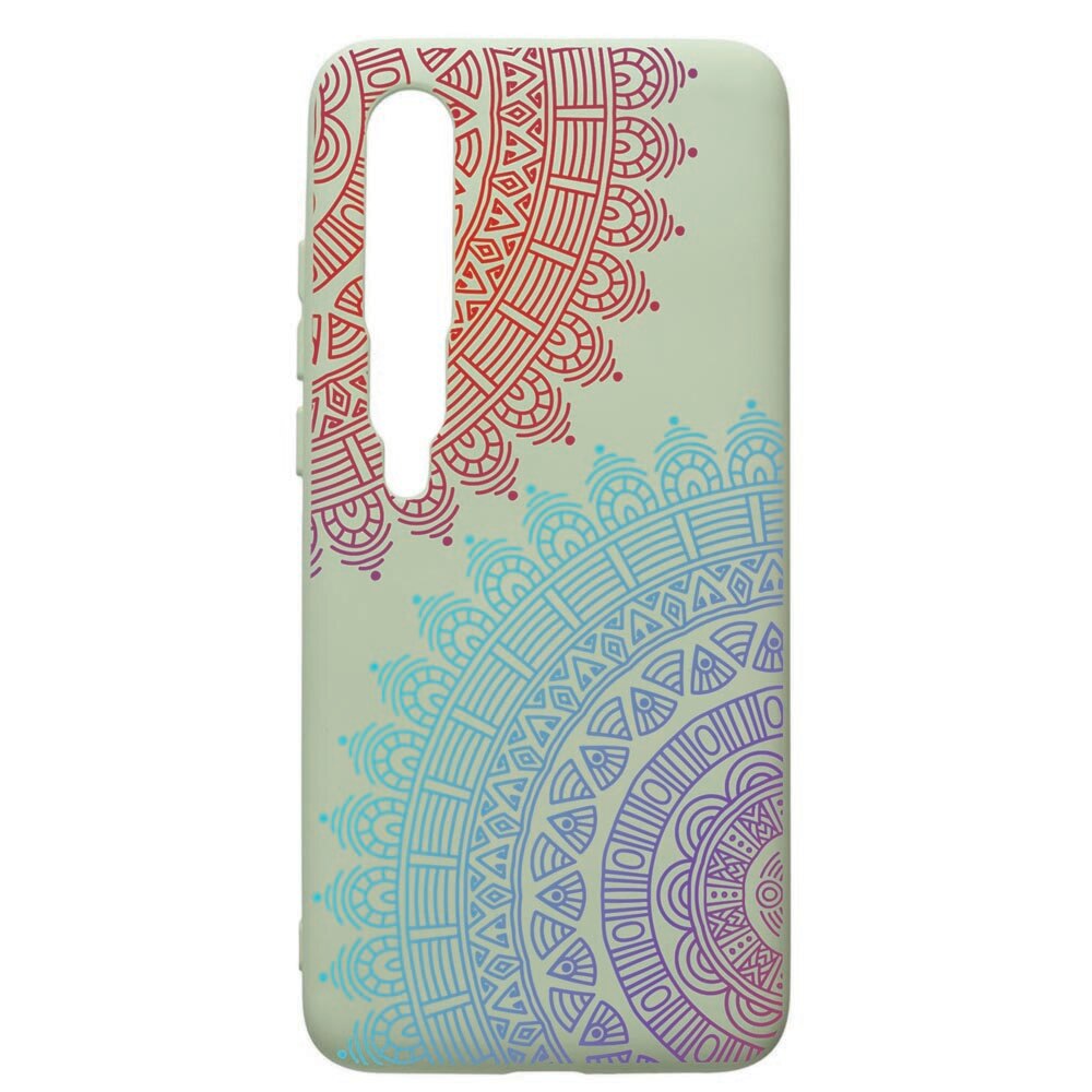 Husa de protectie Xiaomi Mi 10 / Mi 10 Pro, Lace, silicon, cu interiorul din material textil, protectie camera, Beryl, PGR176
