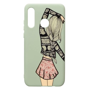 Husa de protectie Huawei P40 Lite E / Y7p, Girl, silicon, cu interiorul din material textil, protectie camera, Beryl, PGR188 Husa de protectie Huawei P40 Lite E / Y7p, Girl, silicon, cu interiorul din material textil, protectie camera, Beryl, PGR188