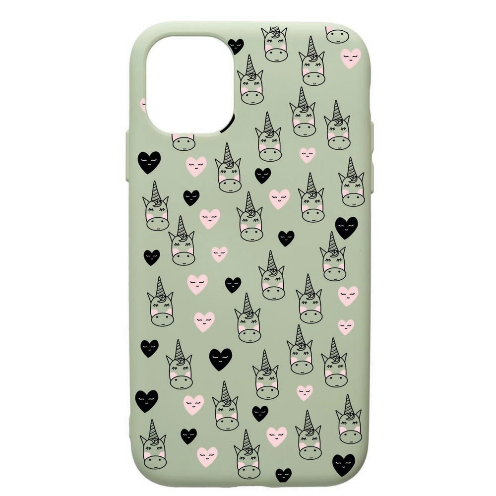 Husa de protectie Apple iPhone 11 Pro, Unicorn, silicon, cu interiorul din material textil, protectie camera, Beryl, PGR190