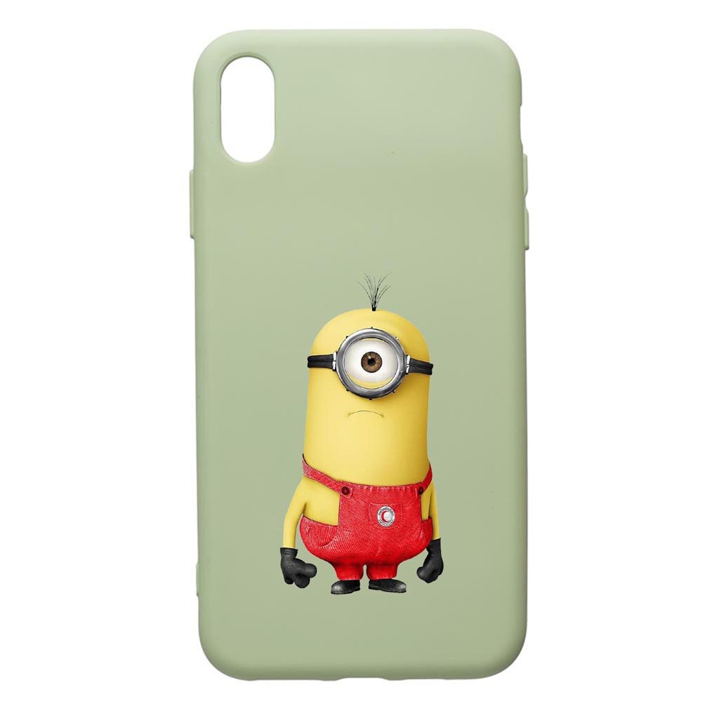 Husa de protectie Apple iPhone XR, Cartoon, Minion, silicon, cu interiorul din material textil, protectie camera, Beryl, PGR206