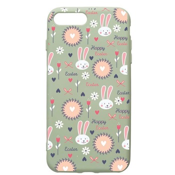 Husa de protectie Apple iPhone 8 Plus / iPhone 7 Plus, Easter, silicon, cu interiorul din material textil, protectie camera, Beryl, PGR189 Husa de protectie Apple iPhone 8 Plus / iPhone 7 Plus, Easter, silicon, cu interiorul din material textil, protectie camera, Beryl, PGR189