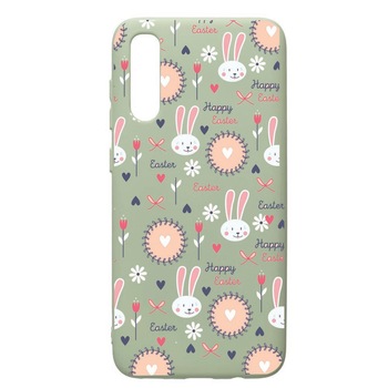 Husa de protectie Samsung Galaxy A70, Easter, silicon, cu interiorul din material textil, protectie camera, Beryl, PGR189 Husa de protectie Samsung Galaxy A70, Easter, silicon, cu interiorul din material textil, protectie camera, Beryl, PGR189
