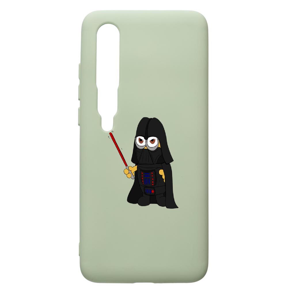 Husa de protectie Xiaomi Mi 10 / Mi 10 Pro, Minion Star Wars, silicon, cu interiorul din material textil, protectie camera, Beryl, PGR210
