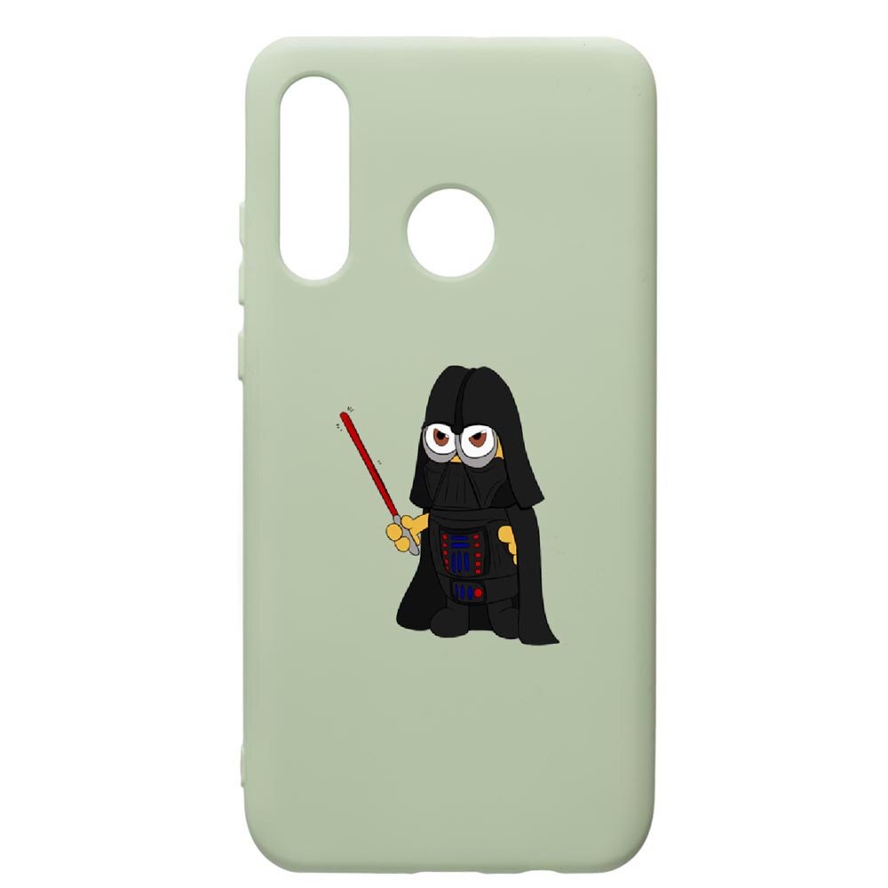 Husa de protectie Huawei P40 Lite E / Y7p, Minion Star Wars, silicon, cu interiorul din material textil, protectie camera, Beryl, PGR210