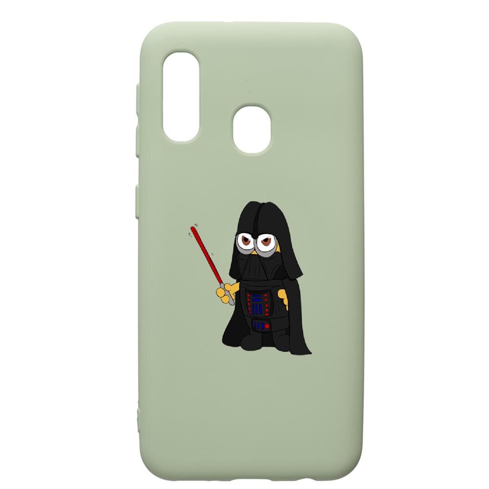 Husa de protectie Samsung Galaxy A20e, Minion Star Wars, silicon, cu interiorul din material textil, protectie camera, Beryl, PGR210