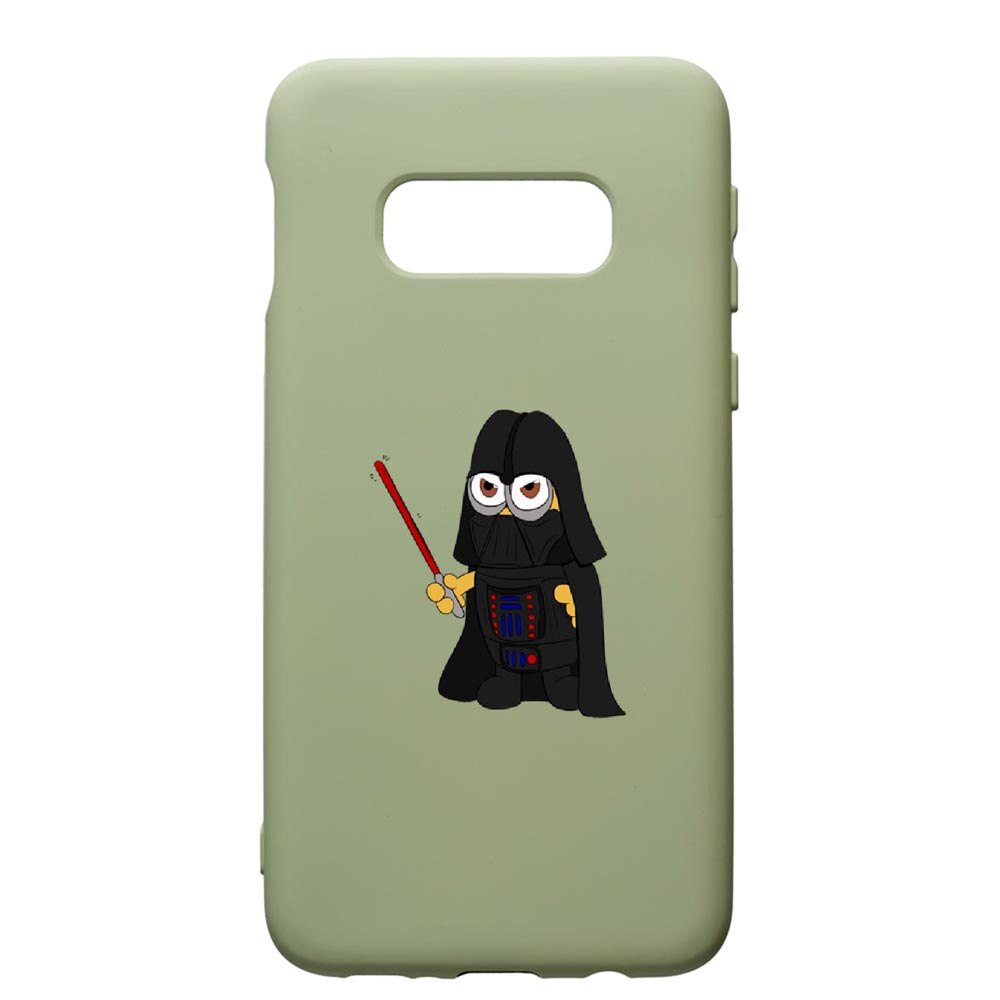 Husa de protectie Samsung Galaxy S10, Minion Star Wars, silicon, cu interiorul din material textil, protectie camera, Beryl, PGR210