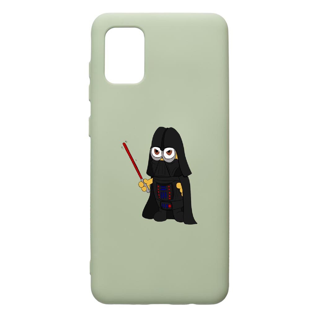 Husa de protectie Samsung Galaxy A71, Minion Star Wars, silicon, cu interiorul din material textil, protectie camera, Beryl, PGR210