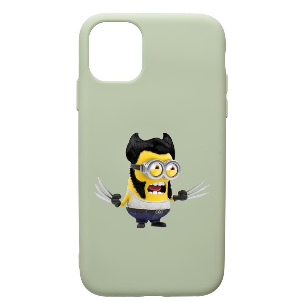 Husa de protectie Apple iPhone 12 Pro, Minion X-Men, silicon, cu interiorul din material textil, protectie camera, Beryl, PGR218