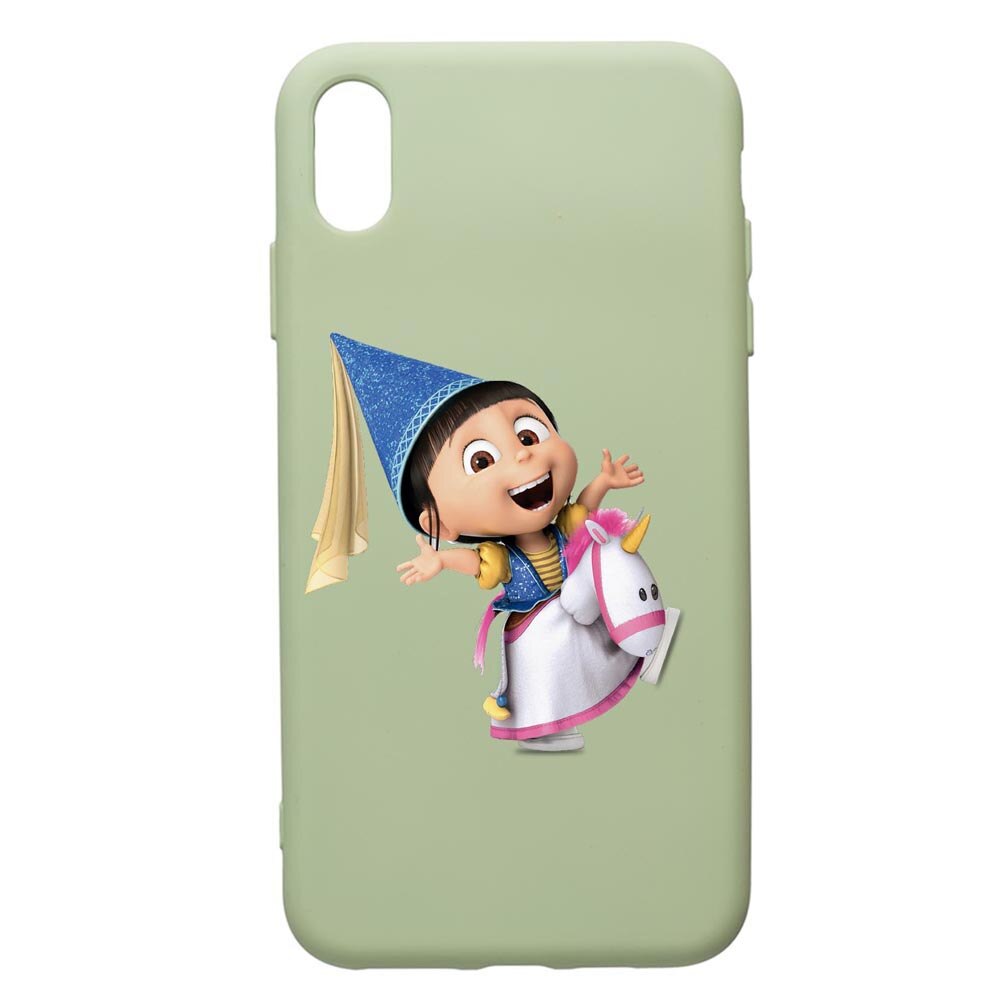 Husa de protectie Apple iPhone XR, Despicable Me, Agnes, silicon, cu interiorul din material textil, protectie camera, Beryl, PGR220