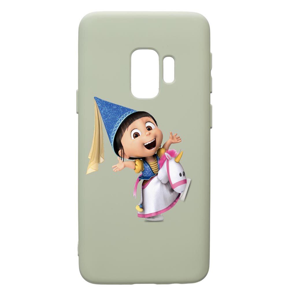 Husa de protectie Samsung Galaxy S9, Despicable Me, Agnes, silicon, cu interiorul din material textil, protectie camera, Beryl, PGR220