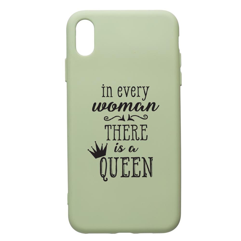 Husa de protectie Apple iPhone XR, Woman, Queen, silicon, cu interiorul din material textil, protectie camera, Beryl, PGR227