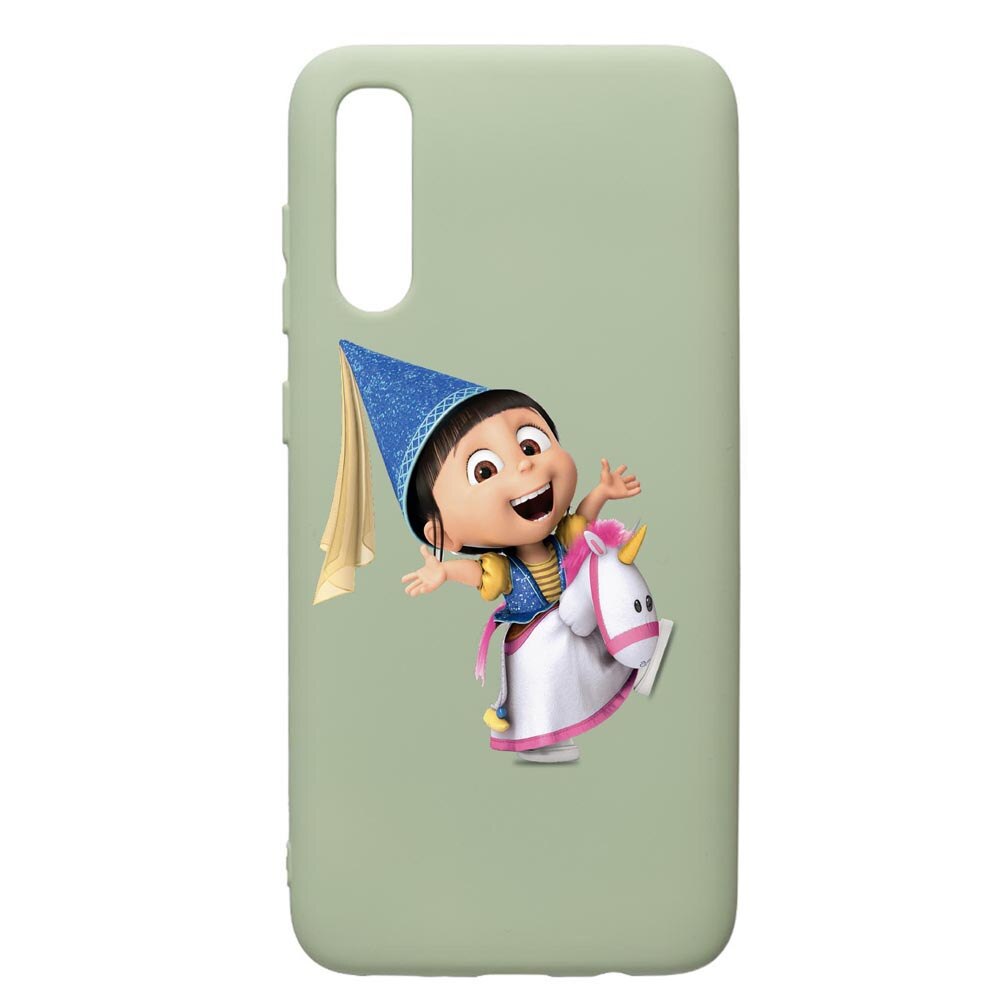 Husa de protectie Samsung Galaxy A70, Despicable Me, Agnes, silicon, cu interiorul din material textil, protectie camera, Beryl, PGR220