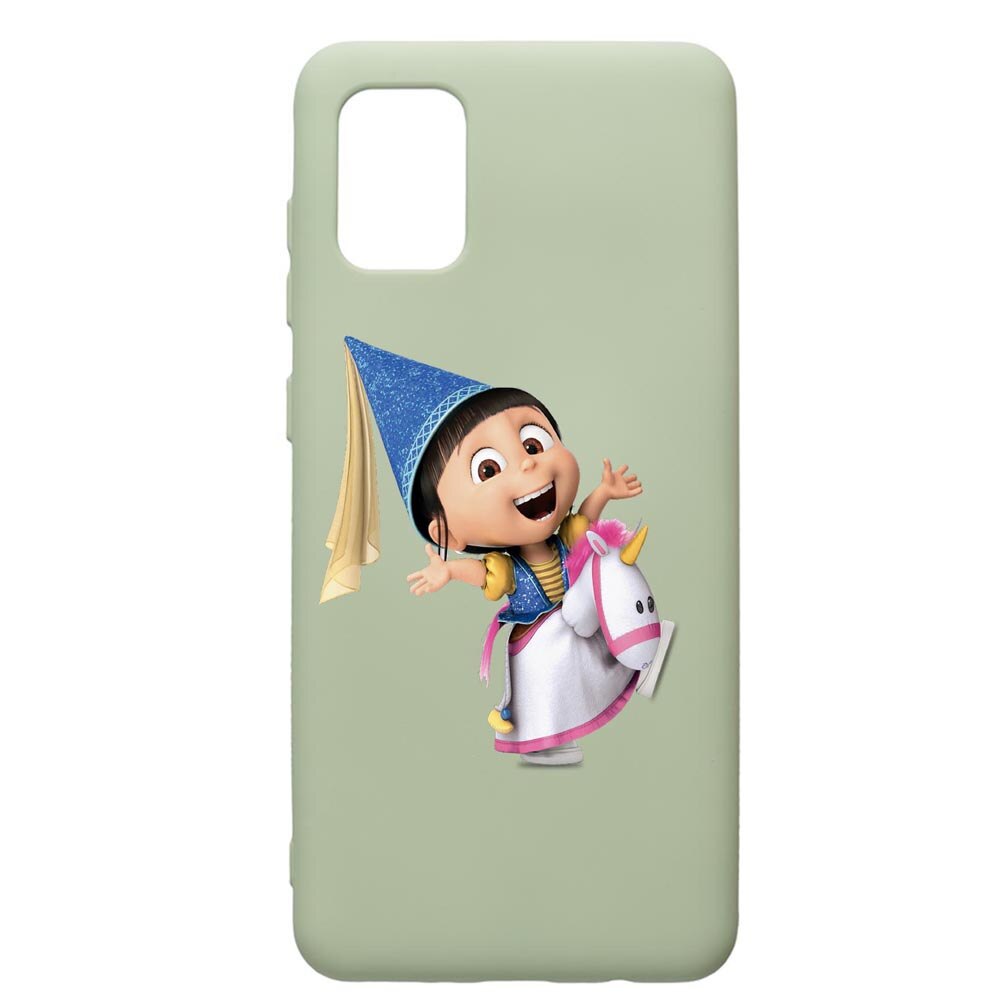 Husa de protectie Samsung Galaxy A71, Despicable Me, Agnes, silicon, cu interiorul din material textil, protectie camera, Beryl, PGR220