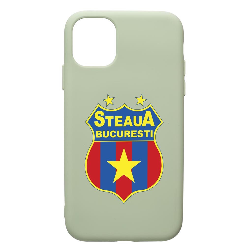 Husa de protectie Apple iPhone 12 Pro, Football, Steaua, silicon, cu interiorul din material textil, protectie camera, Beryl, PGR230